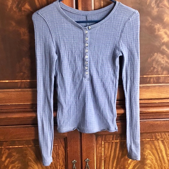 Tops - 💗 Henley Thermal Long Sleeve Tee